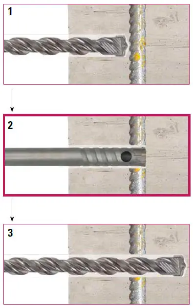 Jádrový vrták 10x300 SDS-plus, na armovaný beton - bezpříklepový